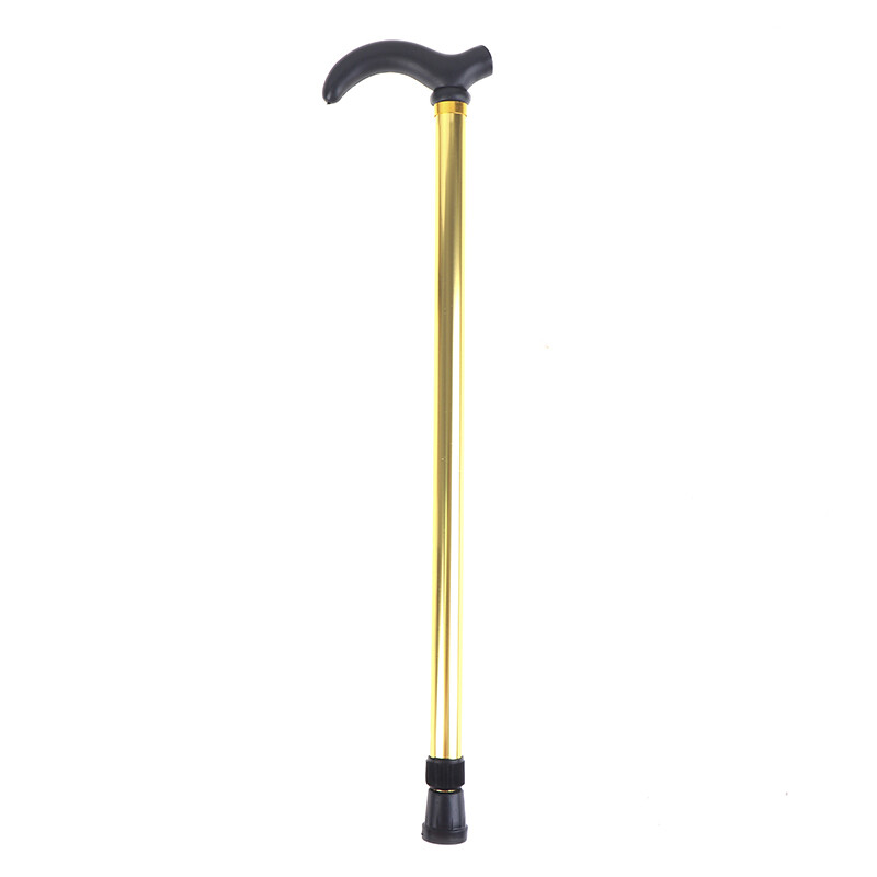 IPTY Adjustable Walking Stick 2 Section Stable Anti-Skid Crutch Old Man Hiking Cane
