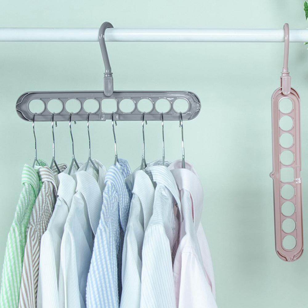 Rotate Anti-skid Folding Hanger Anti-skid Multifunction Clothes Hanger Hook SQ