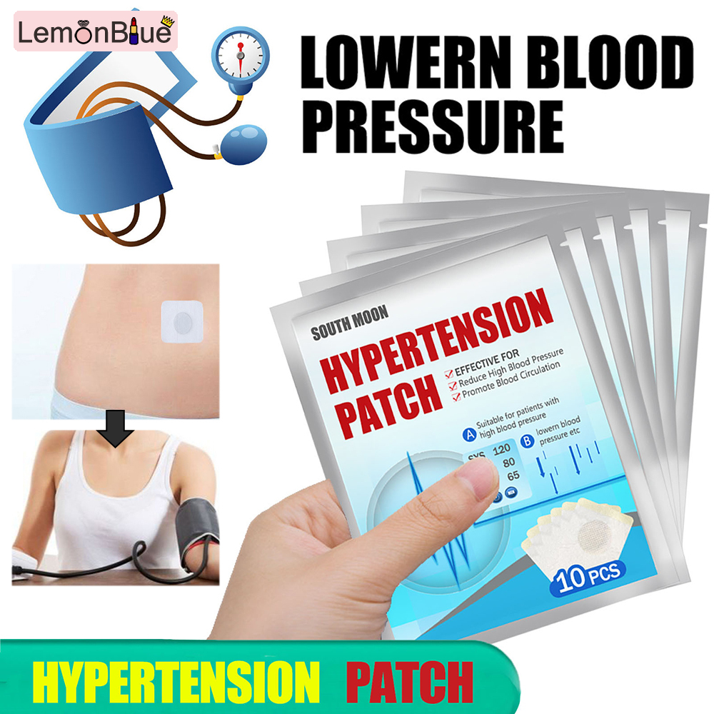 Patchs Naturels à Base De Plantes Pour L'hypertension - Lot De 12 Pièces (2 Sachets), Taille 2,4x2,75 Pouces
