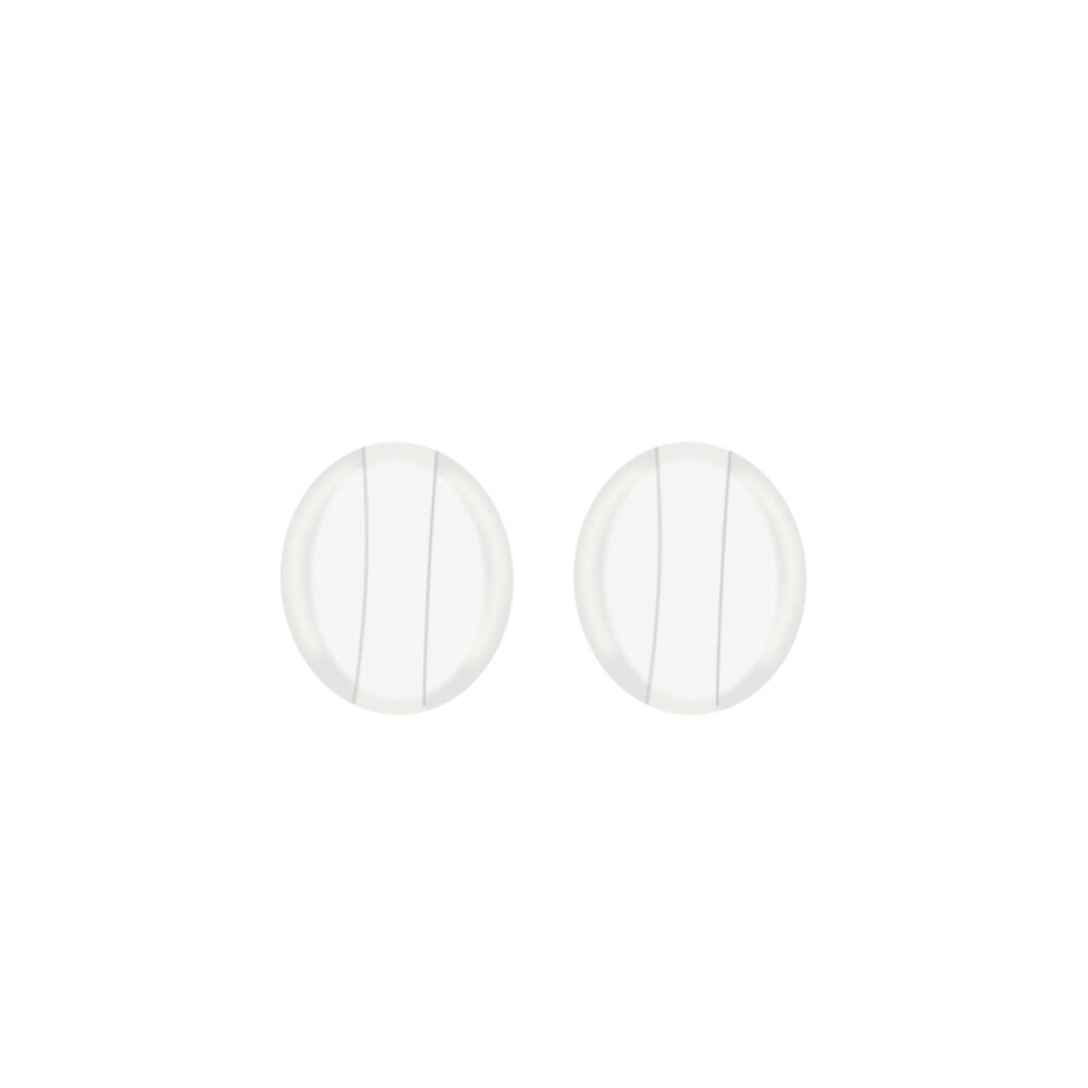 Silicone small round glasses anti slip earbuds