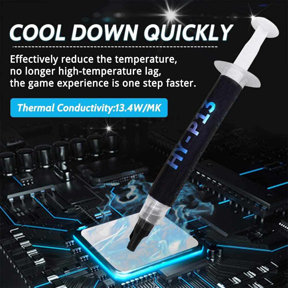 AMPCOM Thermal Grease Kit, Thermal Conductivity 13.4W/m-K, High Performance Thermal Compound, Thermal Paste For SSD CPU GPU VGA