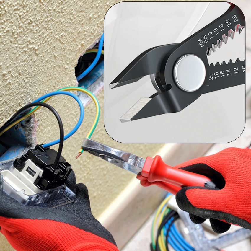Multifunctional Wire Stripper Tool Automatic Wire Stripper Cable Crimping Electrician Repair Tool