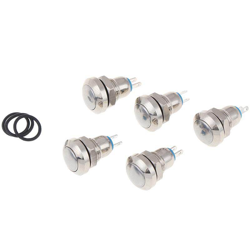 HITN 8mm mini metal push reset button switch on off high head switch push button