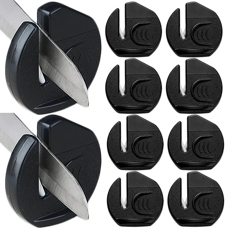 1/3Pcs Mini Knife Sharpener Multifunction Fruit Knife Scissor Sharpeners Home Kitchen Whetstone Sharpening Support Tool