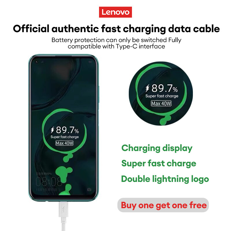 BUY 1 TAKE 1 Lenovo Data Cable Type-C Fast Charging Original 1M Micro USB Cable Charging Cable Data Lightning Cord Fast Charging Fast charge Cable Data Sync and Quick Charging for Android Smartphones buy 1 take 1