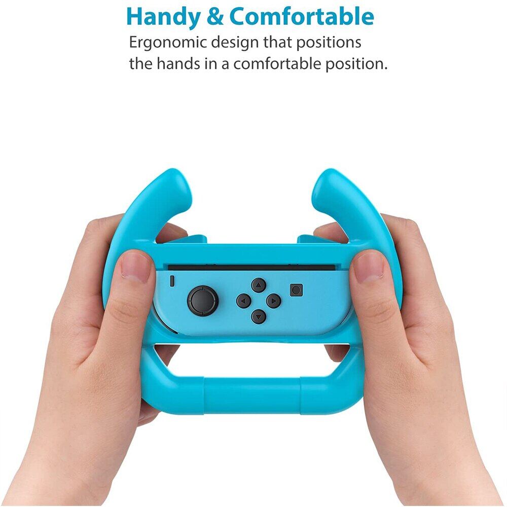 Narsta 2 Cái Tay Cầm Điều Khiển Joycon Tay Cầm Vô Lăng Đua Xe Cho Nintendo Switch Tay Cầm Điều Khiển Joy-Con OLED Phụ Kiện Trò Chơi
