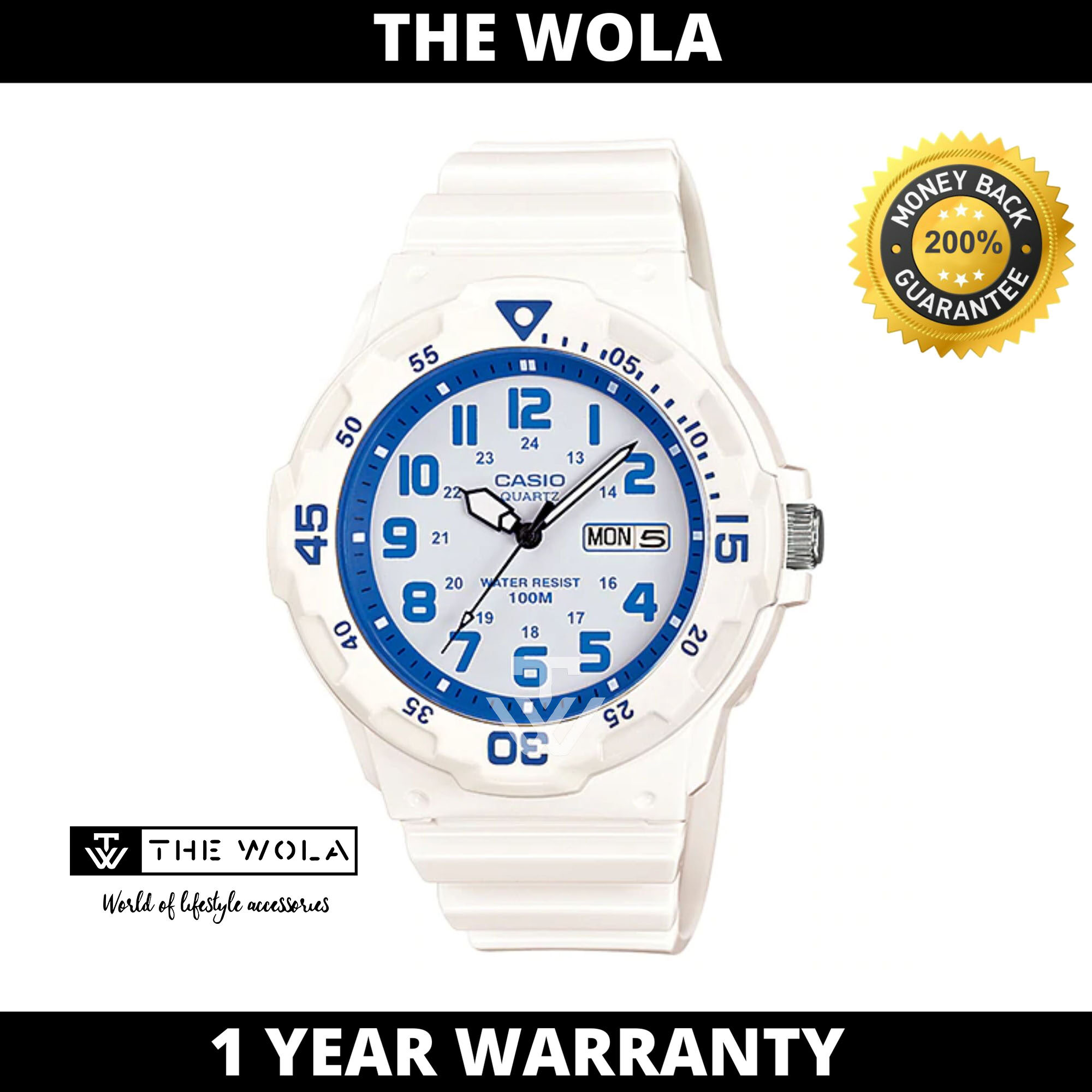 Casio Men S Analog Mrw 200hc 7b2vdf White Resin Band Casual Watch Watch For Man Jam Tangan Lelaki Casio Watch For Men Casio Watch Men Watch Lazada