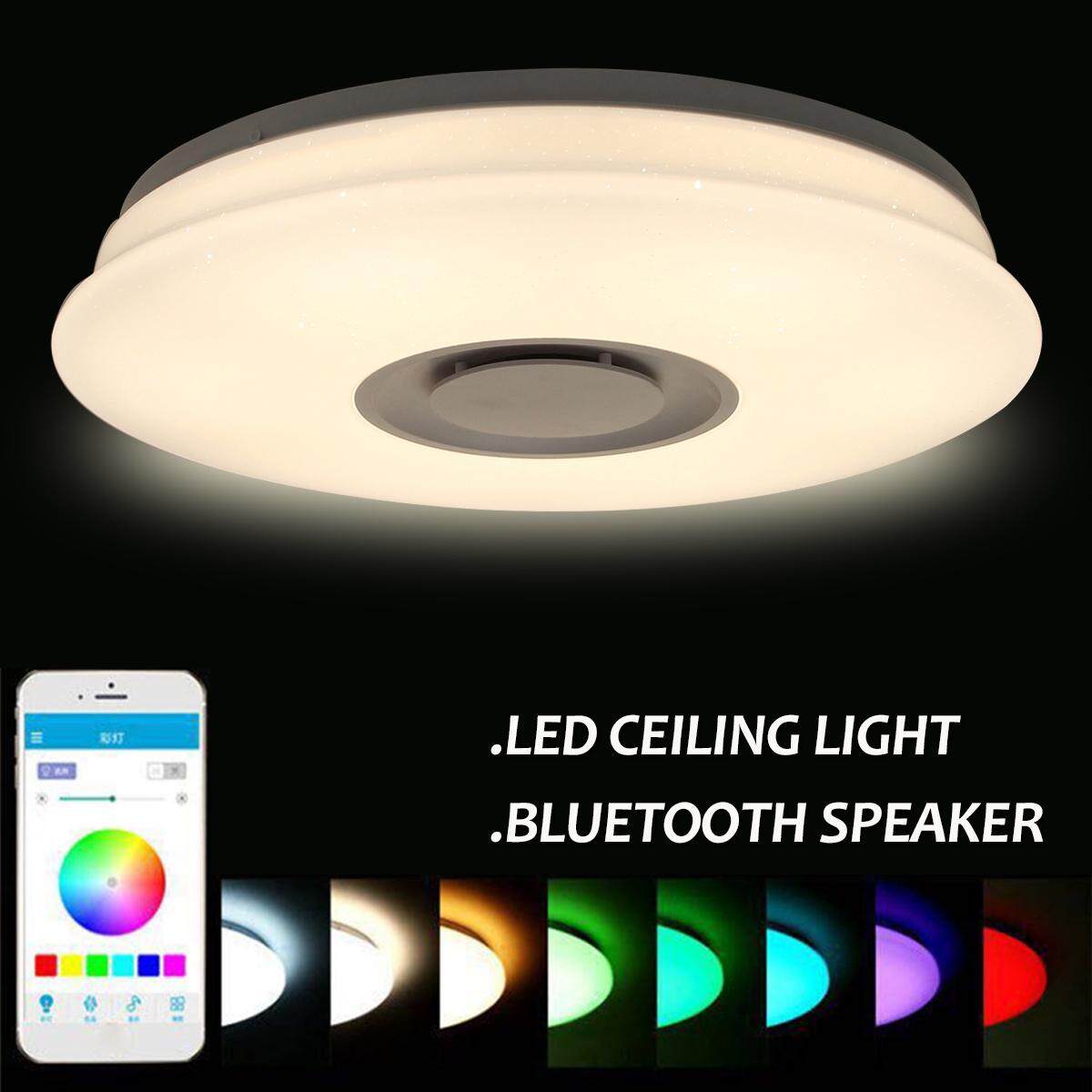 Tròn 36 W RGB Thông Minh Mờ ĐÈN LED Ốp Trần Bluetooth Âm Nhạc ỨNG DỤNG Bảng Điều Khiển Đèn AC85-265V