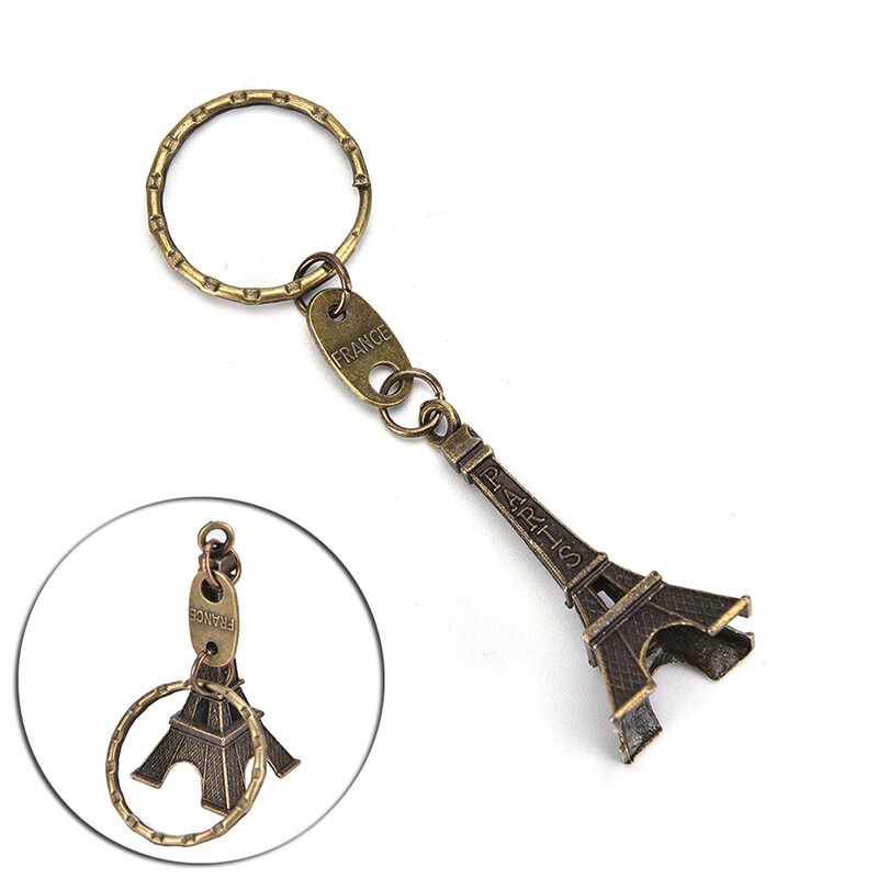 [JHY Store] Convenient Easy For Lowest Price Paris Retro Mini Eiffel Tower Model Cute Keychain Keyfob Eiffel Tower Figurines Eiffel Tower Keychain