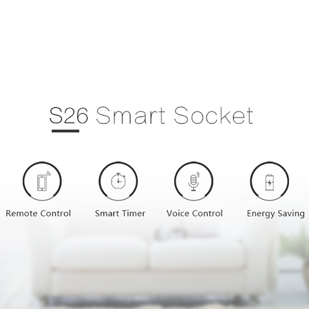 S26 WiFi Smart Socket CN/US/EU/UK/AU Wireless Plug Power Socket Smart Home Switch IFTTT Assistant