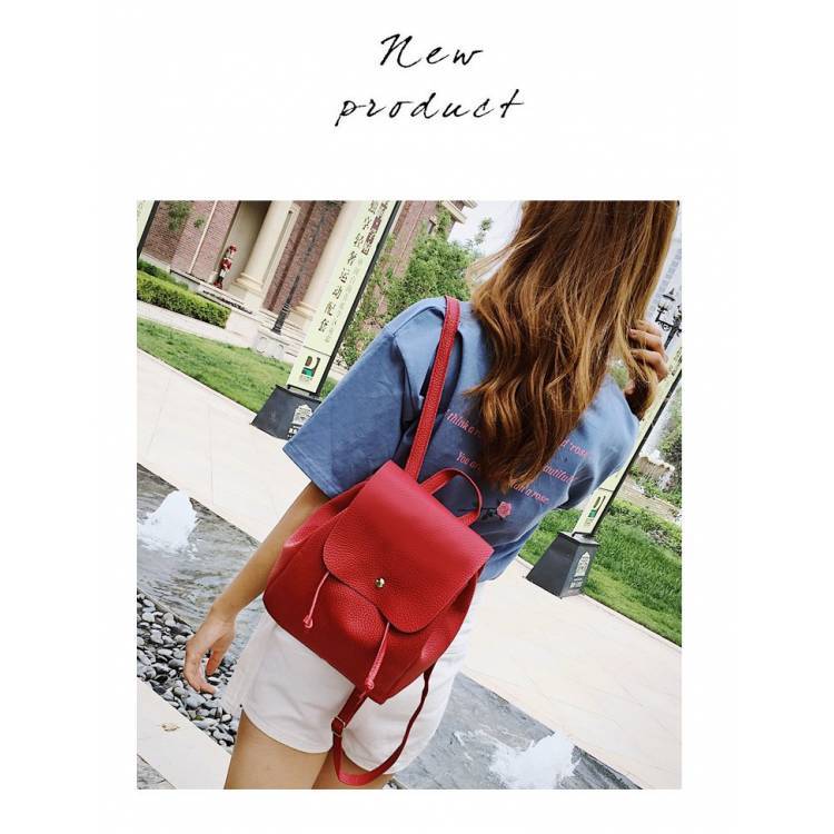 NIDALE✨ 【Free Shipping Miễn phí vận chuyển】Ba Lô Họa Tiết Da Mềm Ba Lô Nhỏ Thường Ngày Hàn Quốc Cho Nữ Túi Sinh Viên Đa Năng Xu Hướng Đường Phố Mới 2019🌸