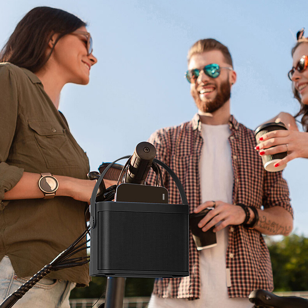 Portable Mobile Karaoke Speaker Machine with Dual Microphone Wireless Karaoke Speaker Machine Voice Changer Bluetooth-compatible 5.0 Support TF Card