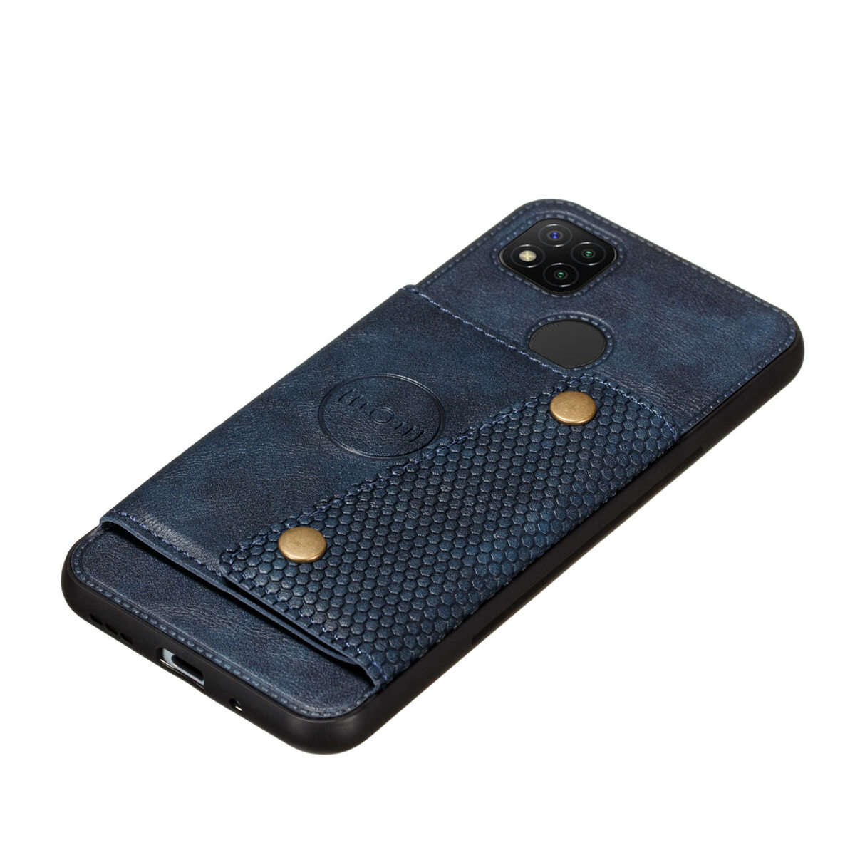 Đối với Redmi 9C da trường hợp nhiều Folio lật Bìa Wallet trở lại trường hợp vỏ, có thể làm việc với gắn trên xe hơi, ẩn thẻ tín dụng ID khe giữ, retro nút kim loại clasp, đứng hỗ trợ