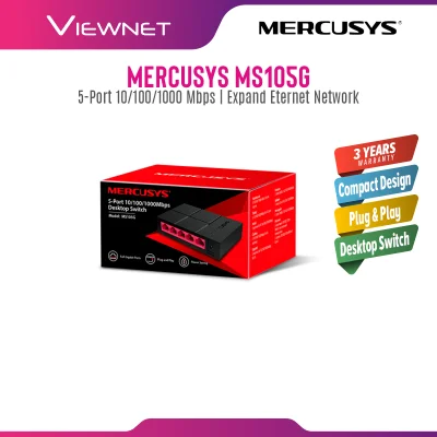 Mercusys (Powered by TP-Link) 5-Port Gigabit 10/100/1000 Mbps Desktop Network Ethernet LAN Switch MS105G (TP LINK)