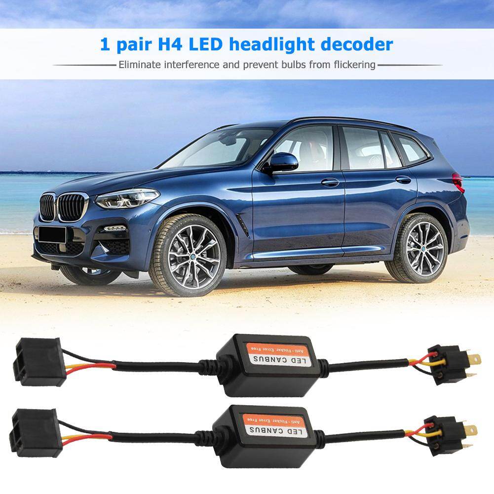 1 Cặp Đèn Pha LED H4, Bộ Giải Mã Canbus Điện Trở Chống Nhấp Nháy Không Lỗi