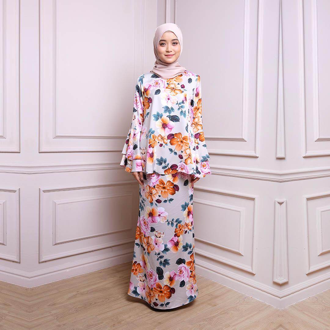 RAHMA full floral baju kurung | Lazada