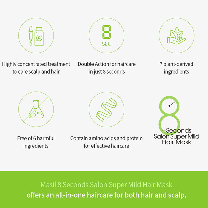 [MASIL] 8 Seconds Hair Mask 100ml / 200ml / 350ml