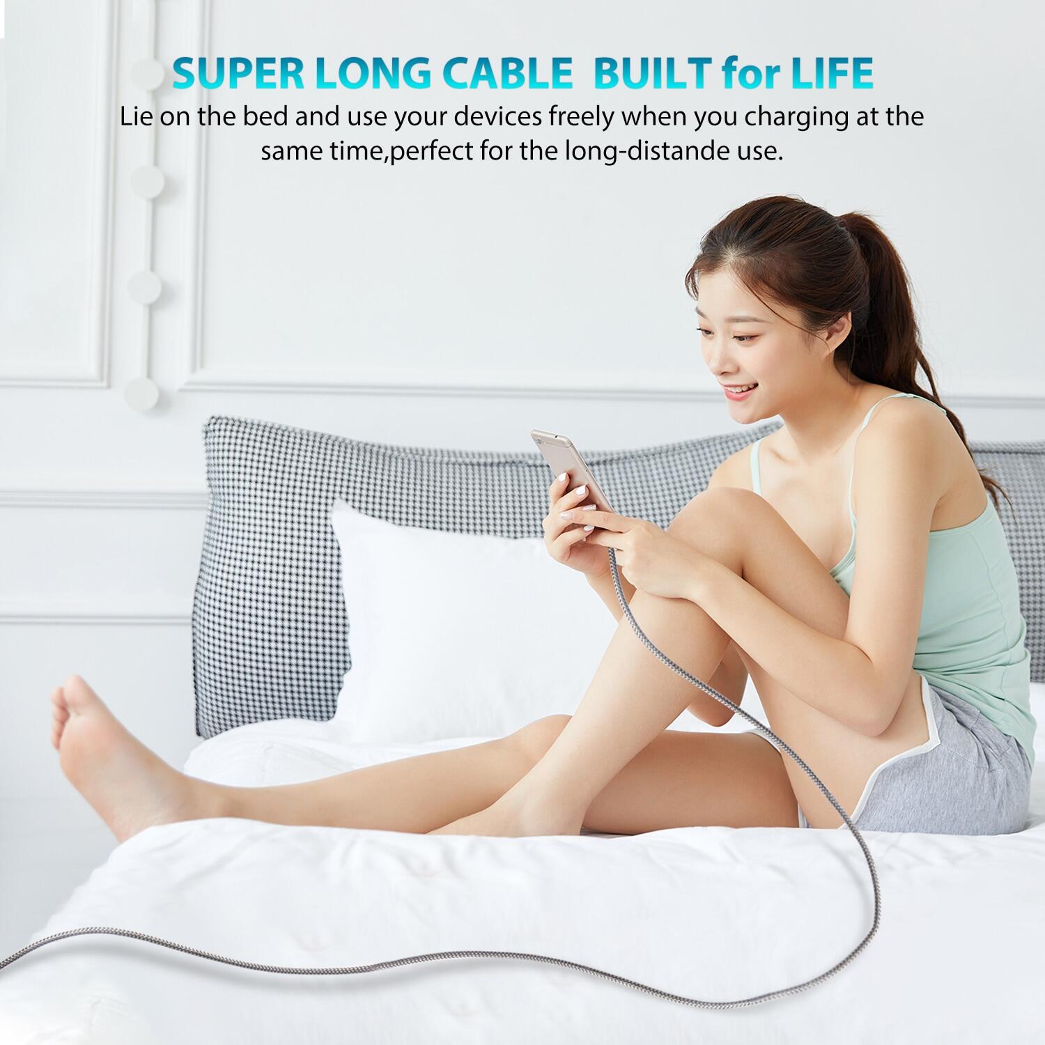 Factory Direct Sales 5M/8M Long Type C Cable Fast Charging Usb C Cable Data Transmission Charging Cord For S20 Mate Usb C Cord