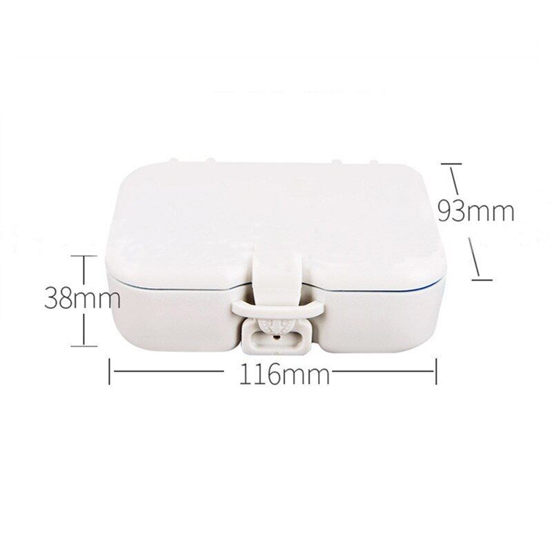 Denture Bath Box Organizer Dental False Teeth Storage Container Cleaning Cases Artificial Tooth Care Oral Hygiene For Elder