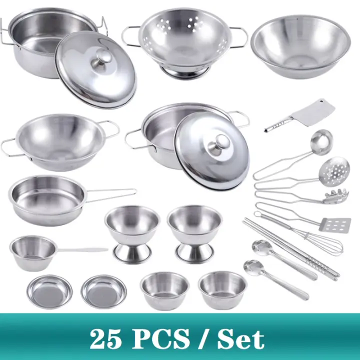 kitchen set stainless steel toys