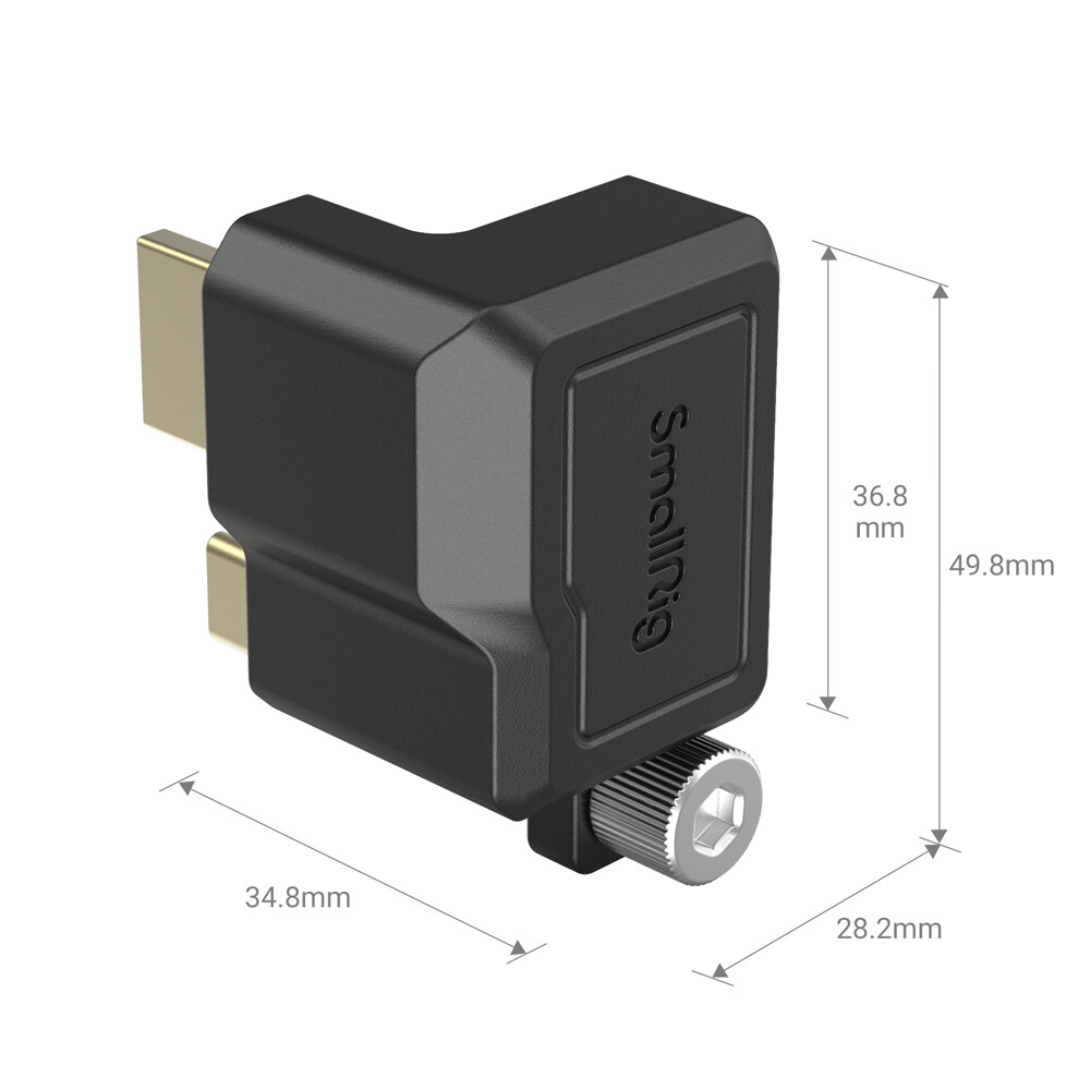 SmallRig HDMI & USB-C Right-Angle Adapter for BMPCC 6K Pro 3289