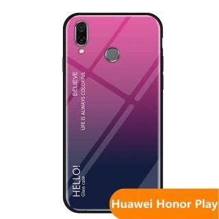 Zeallion Cho Huawei Honor Play Gradient Ốp Lưng Kính Cường Lực Ốp Bảo Vệ thumbnail