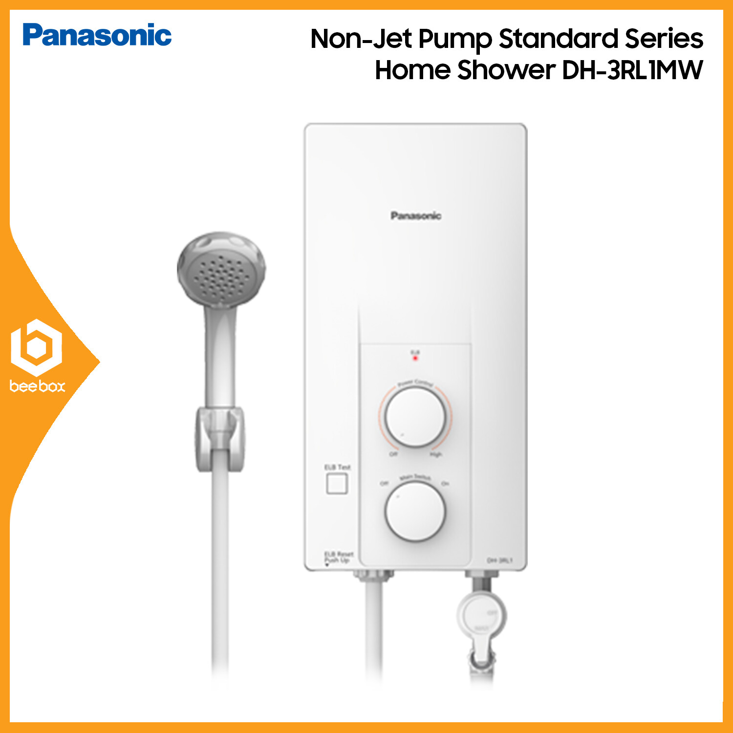 Panasonic DH-3RL1MW Non-Jet Pump Standard Series Home Shower Water Heater -  DH3RL1MW | Lazada