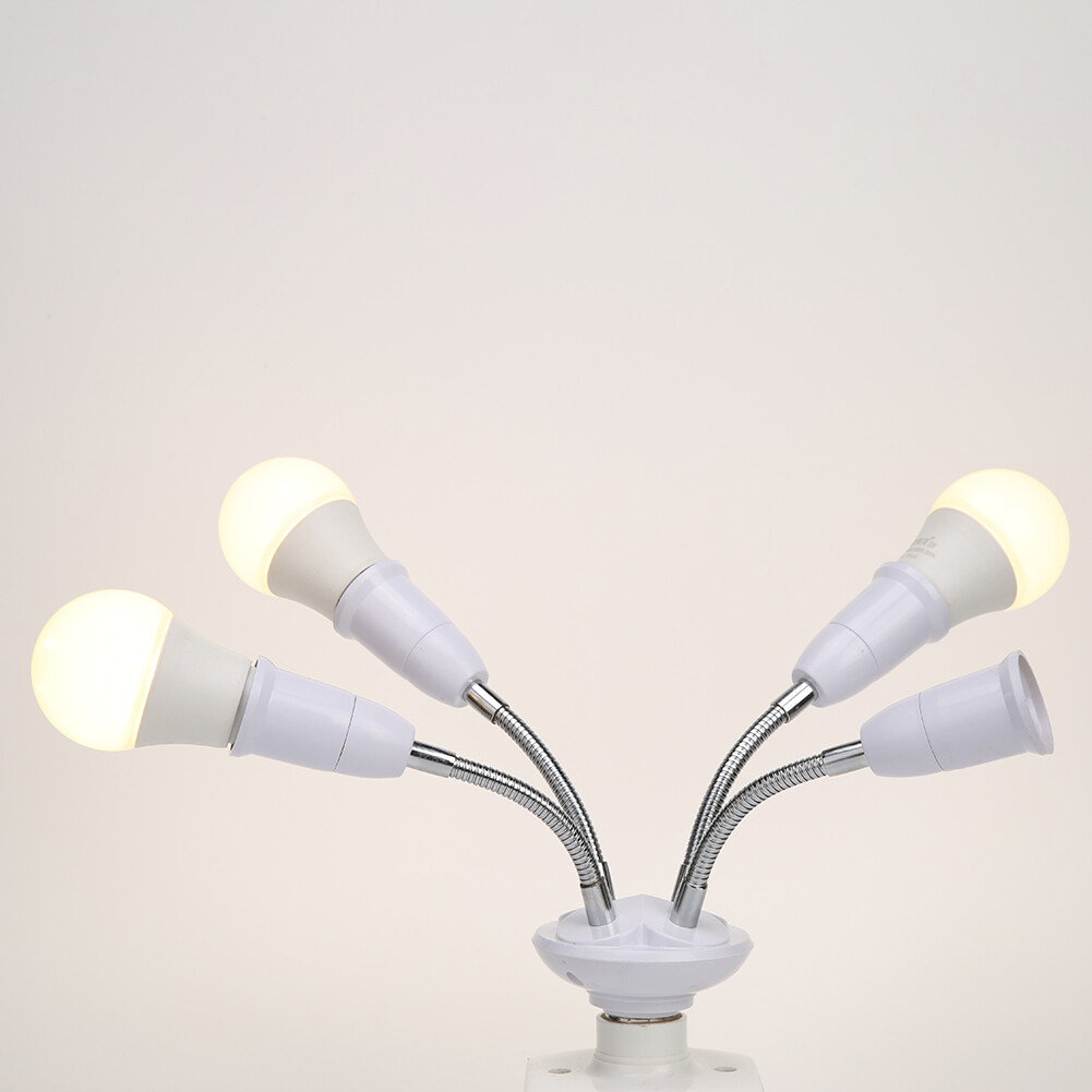Adjustable E27 Lamp Holder for LED Light Adapter Converter Multi-conversion