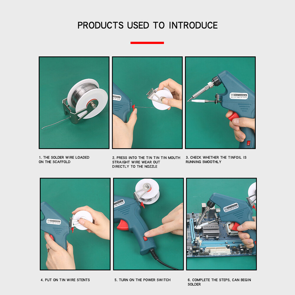 Smart Sensor 60W Handheld Soldering Iron Automatic Tin Feeding Machine Electronic Welding Tool for DIY Home Repairing