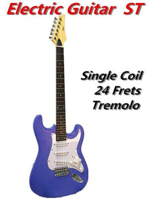 Electric Guitar Strat Basswood Body Rosewood Fingerboard 24 Frets Guitar Beginner Malaysia