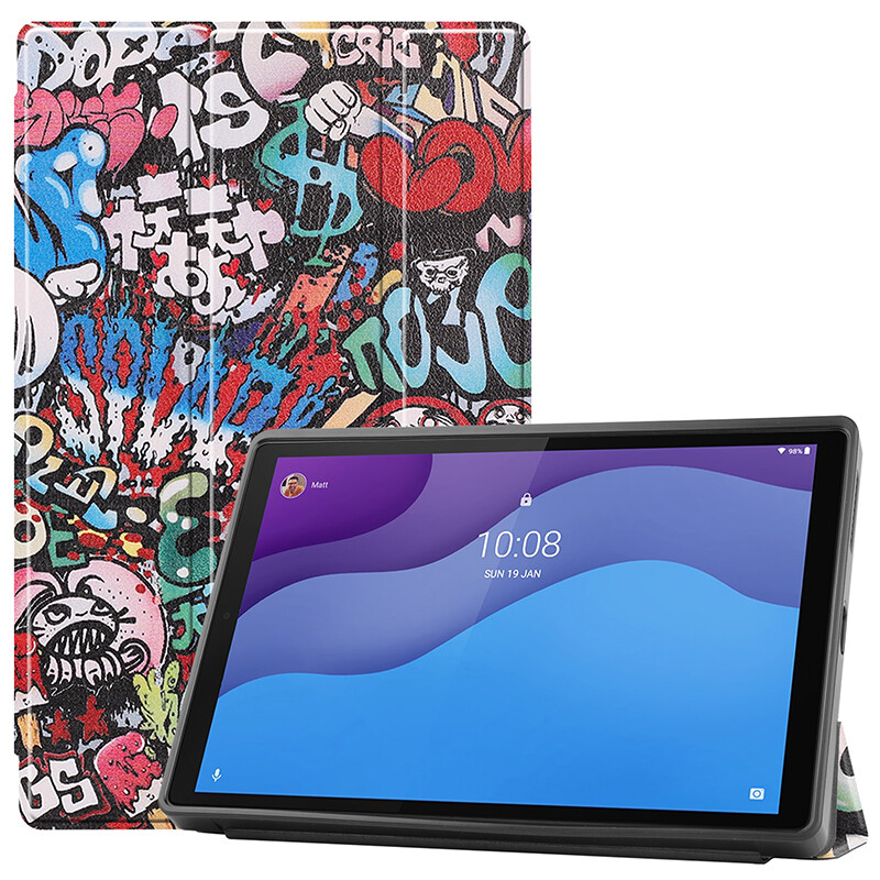 Pu leather protective case for lenovo tab m10 hd tb-x306x x306f soft tpu cover