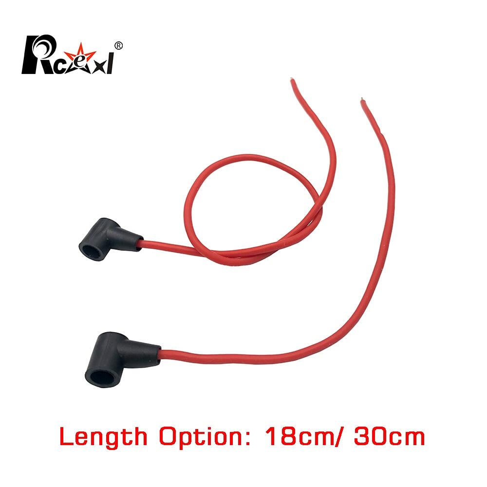 Rcexl Remote Controlled Nitro Engine Glow Plug With AWG 18 Silicone Wire Sp Self-Locking Structure