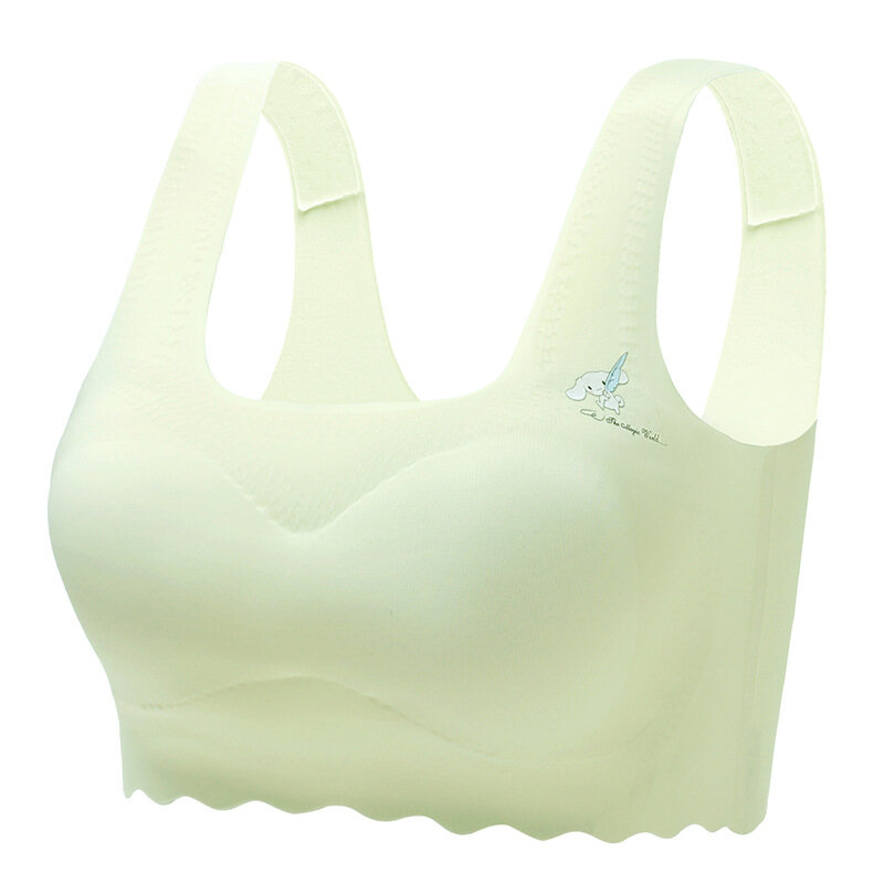 Teenage Underwear Latex Pad Girls Bras Puberty Student Junior High School Elementary School Wrapped Chest ice Silk Tube Vest Top