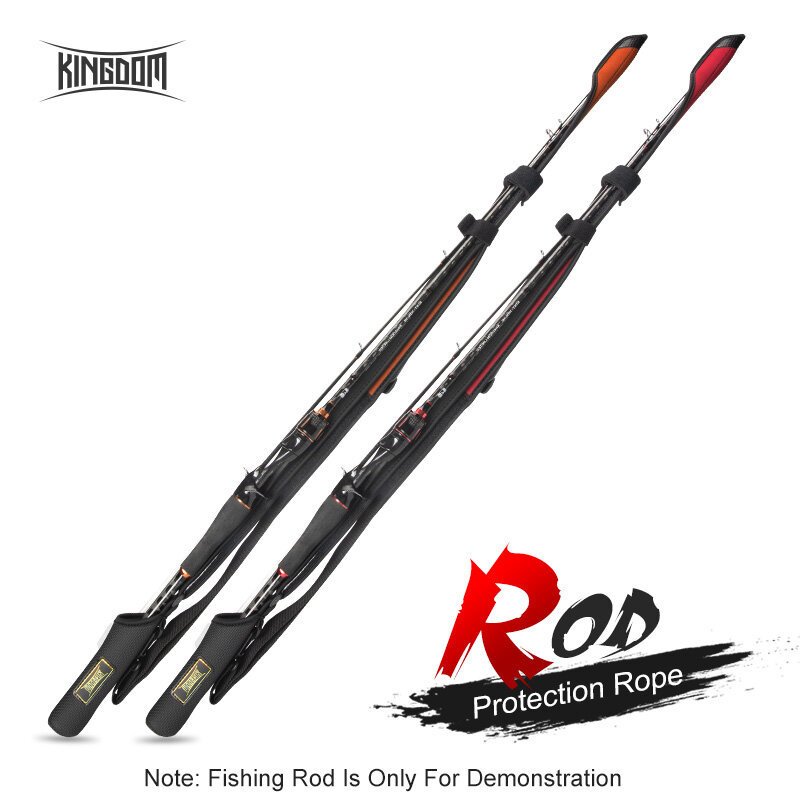Kingdom  fishing rod case Rod cover 102cm-152cm Casting Rod Protection Rope Length Adjustable for Protection Fishing Rods Cap Pole Storage Bag