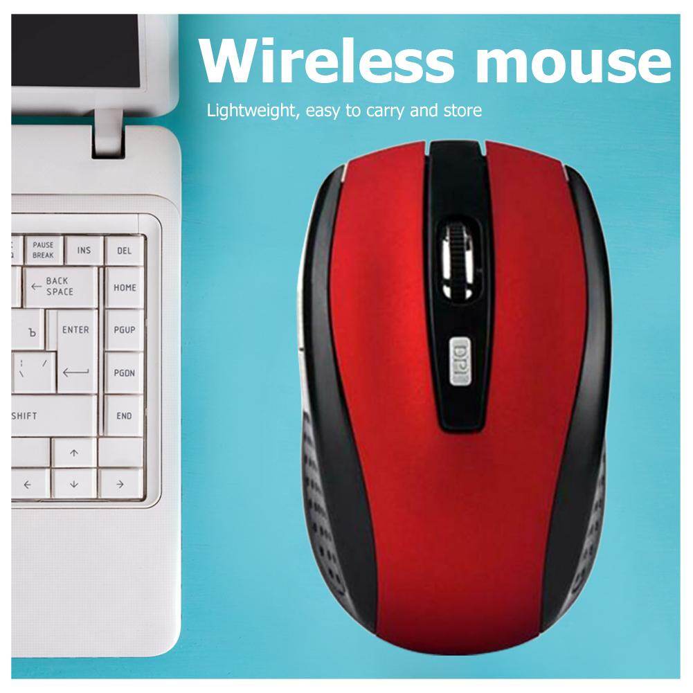 Portable 2.4GHz Wireless Optical Mouse 6 Buttons USB Receiver 2000 DPI Mice