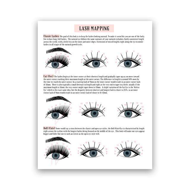 Lash Extensions Technician Guide Posters And Prints Makeup Wall Art Picture Decor Eyelash