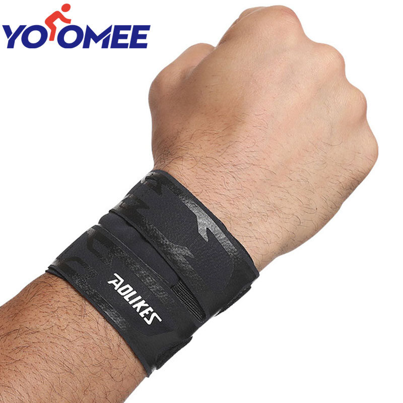 Yoomee 1Pcs Thin Gym Wrist Wrap Wristband Bandage for Basketball badminton tennis Equipment Hand wrist Support Carpal Tunnel