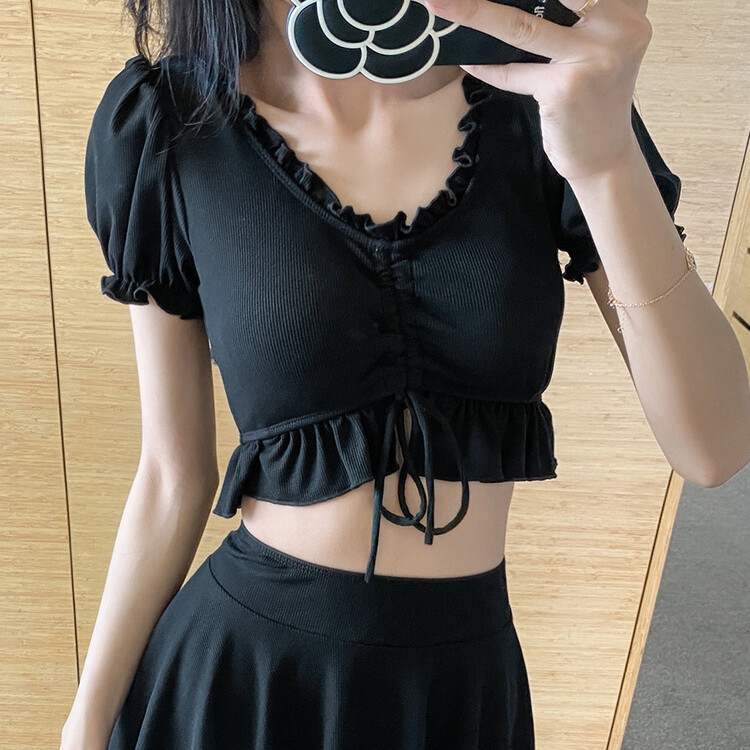 SUPERFLOWER Ny nederdelstil badetøj todelt sæt Body Slim Ins Badedragter til kvinder_voghion.com