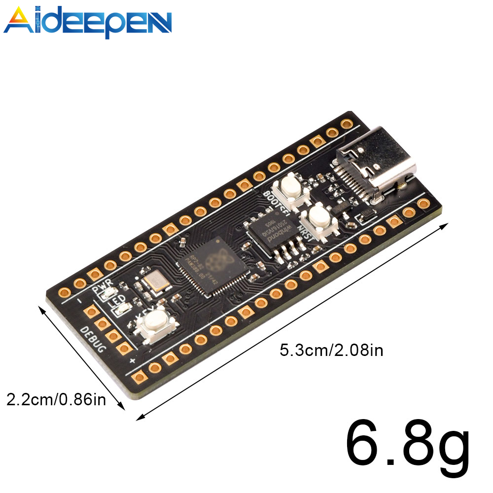 [Chính Hãng 100%] Aideepen RP2040 PICO 2MB/4MB/8MB/16MB Hỗ Trợ Micorpython C/C + +