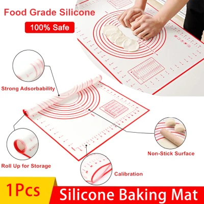 [YESPERY] Silicone Baking Mat Non-Stick Rolling Dough Mat Cookie Macaron Baking Mat Pastry Baking Tools Kitchen Bakeware Accessories