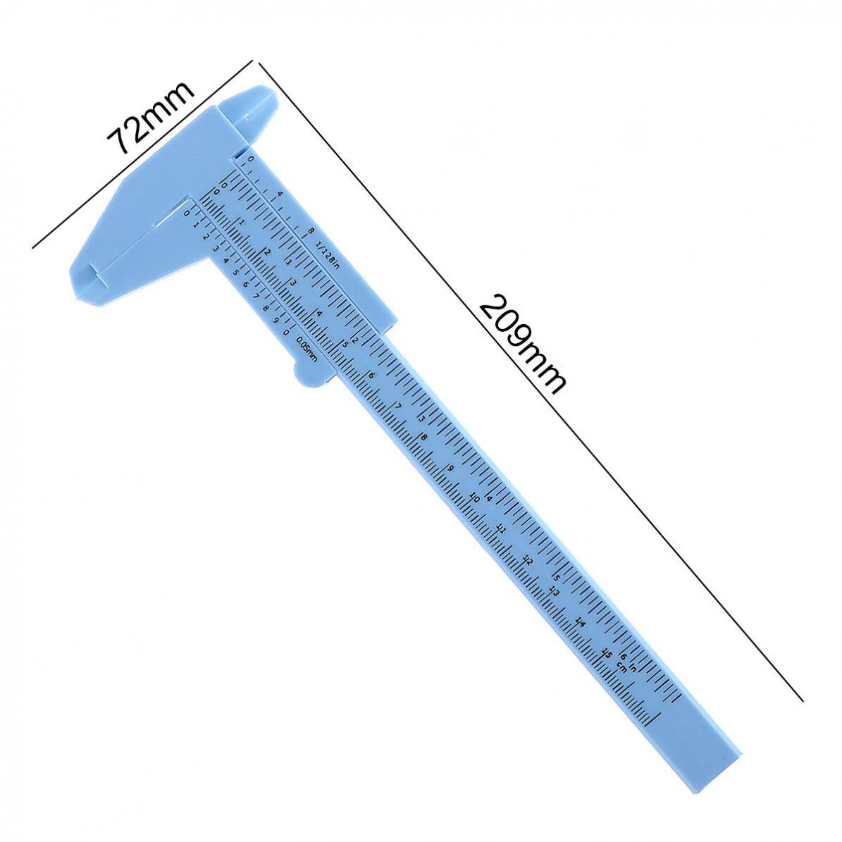 0-150mm Double Scale Plastic Vernier Caliper with Mini Measurement Tool
