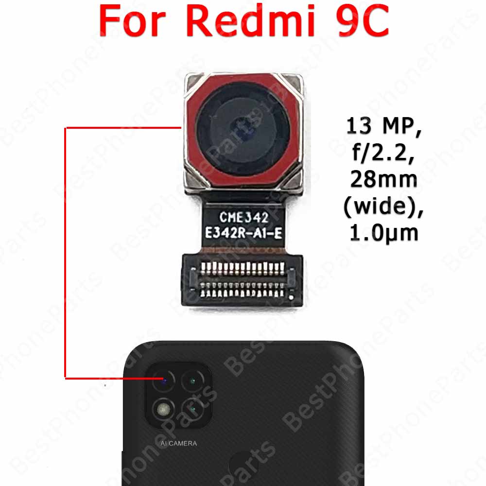 Chính Hãng Camera Mặt Lưng Phía Sau Cho Xiaomi Redmi 9 9A 9C 9T Mô-đun Máy Ảnh Mặt Sau Xem Thay Thế Phụ Tùng Thay Thế Sửa Chữa