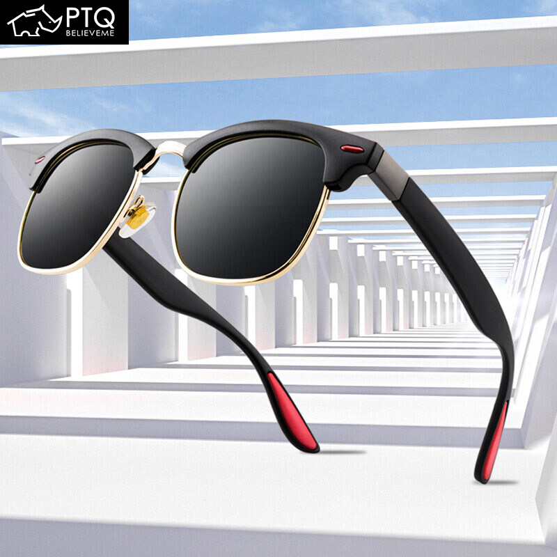Kính Râm Phân Cực PTQ Kính Nam Đổi Màu Kính Retro Thời Trang Kính Râm Cho