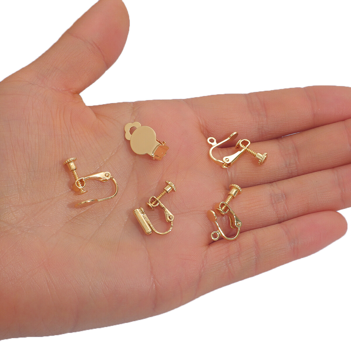 10 Cái/túi Đồng Với 18K Vàng Mạ Bông Tai Móc Clasp Đòn Bẩy Vòng Hở Lưng, Kẹp Bông Tai Tự Làm Móc Cài Phụ Kiện Làm Đồ Trang Sức