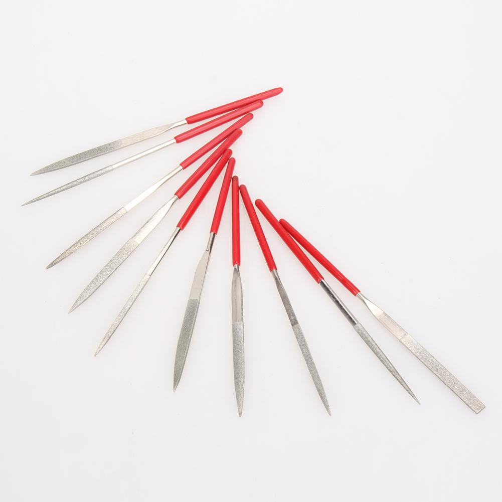 10pcs 140mm Diamond Mini Needle File Set Handy Tools for Ceramic Crafts