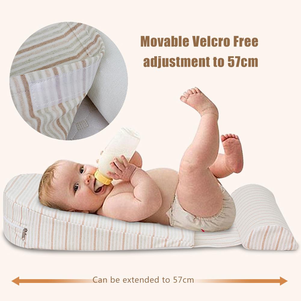 Newborn Baby Sleep Pillow Anti Baby Spit Milk Crib Cot Sleep Positioning Wedge Anti-Reflux Cushion Cotton Pad Mat Better Sleep