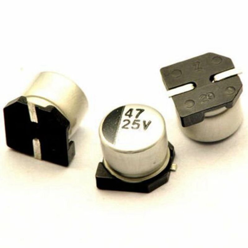 10pcs 47uf 25v 47mfd 25volt smd aluminum electrolytic capacitor 6.3mm×5.4mm
