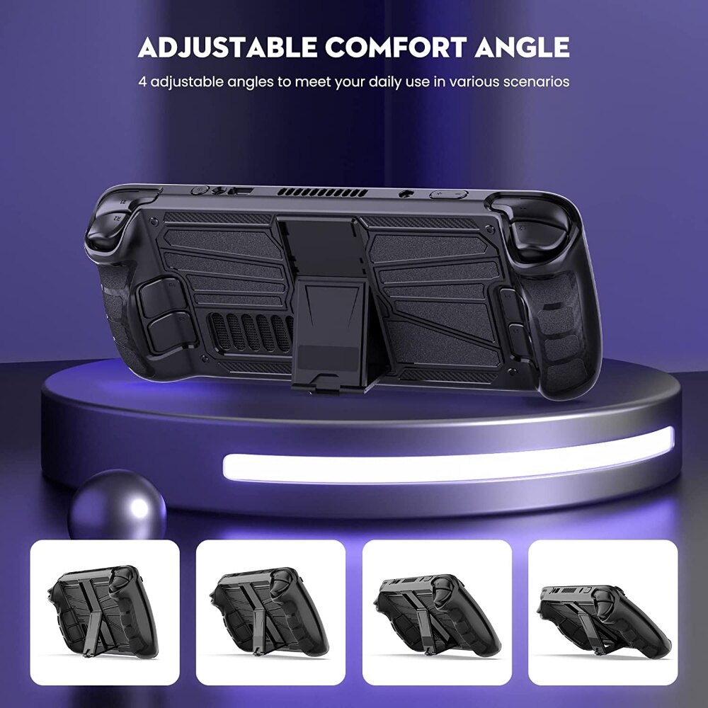 Giá Đỡ Vỏ Bảo Vệ TPU + PC Hỗ Trợ Thiết Bị Ngoại Vi Cho Máy Chơi Game Steam Deck Phụ Kiện Trò Chơi