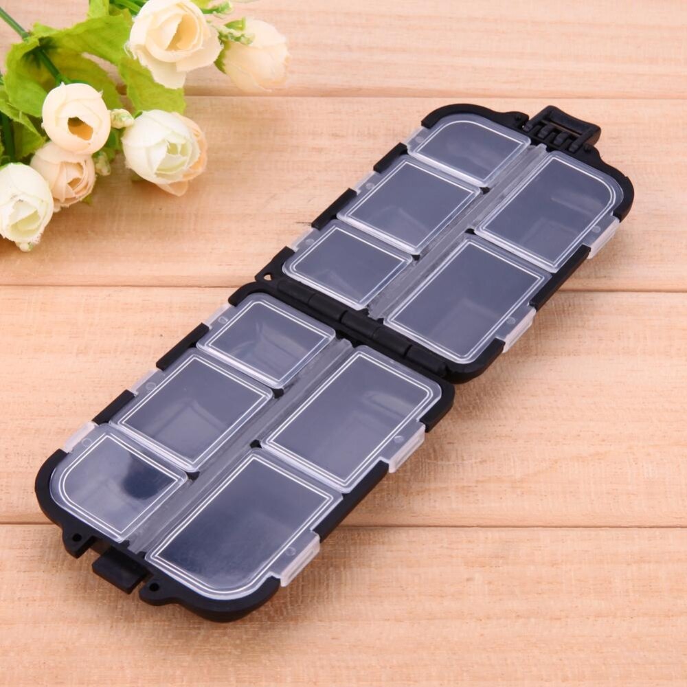 Hộp Dụng Cụ Câu Cá 10 Ngăn Hộp Đựng Mồi Câu Bằng Nhựa