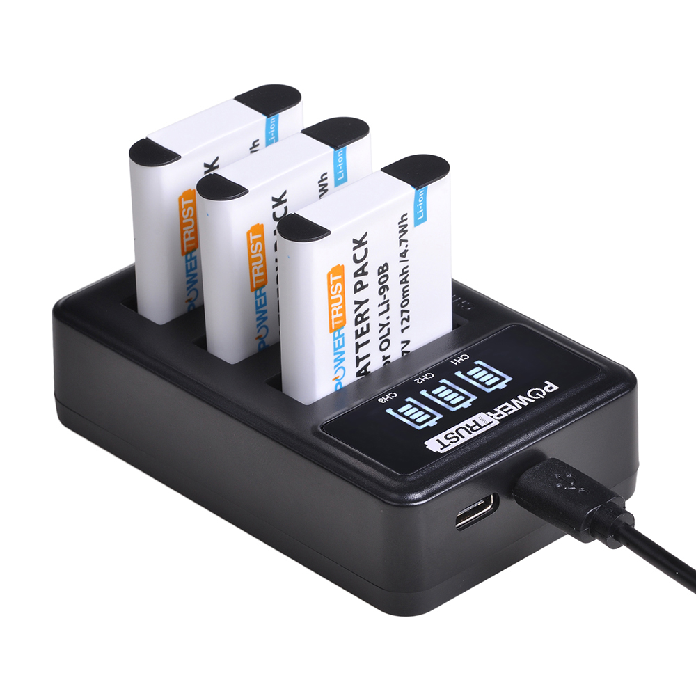 Replacement Battery Or Charger Kit For Olympus Tough TG Series (TG-6, TG-5, TG-4, TG-3, TG-2, TG-1)